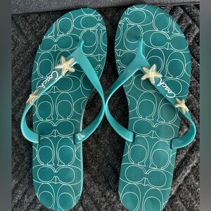 Coach flip-flops size 10/11 brand new condition